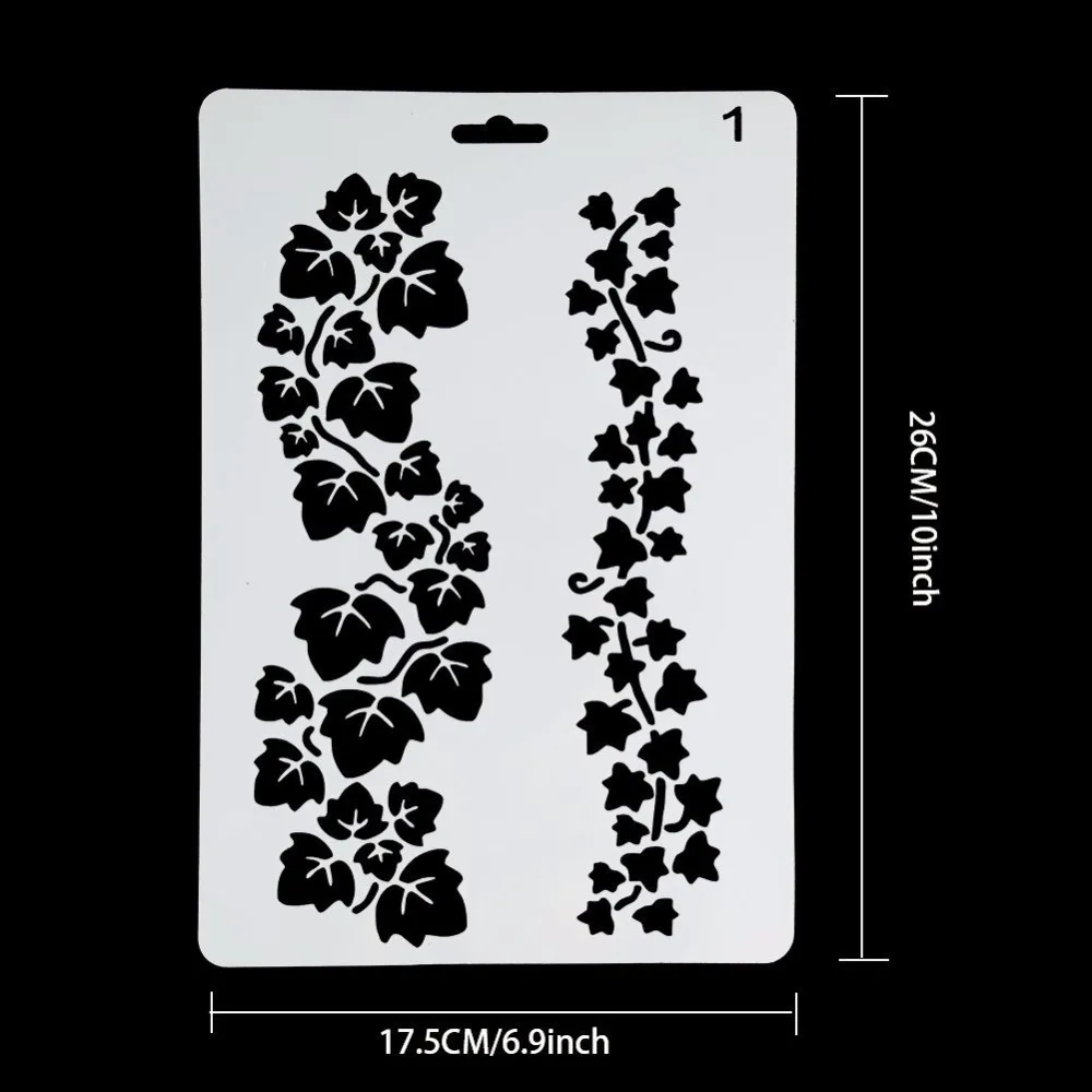 Beste Kopen 24 Stks Plastic Stencils Sjablonen Set Voor Airbrush Schilderen En Ambachten