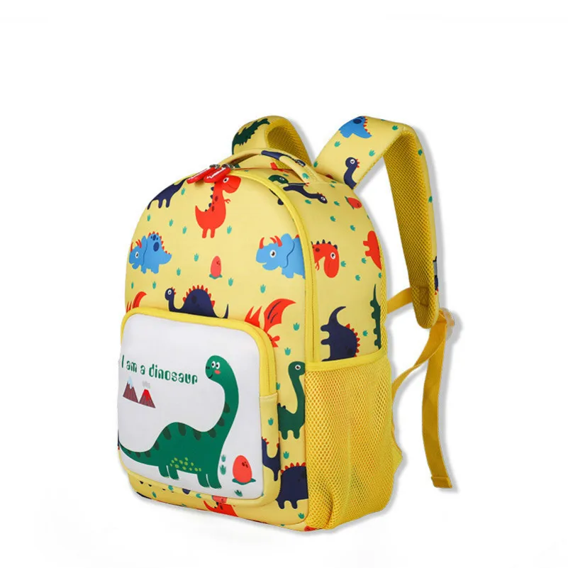 

Kindergarten children's dinosaur school bag 3-6 years old anti-lost cartoon backpack bookbag women back pack