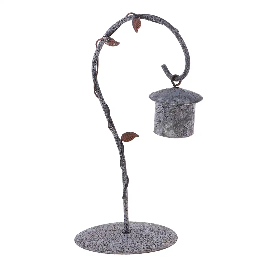 1 12 ドールハウス色あせ金属鳥かごとホルダー妖精ガーデンアクセサリー装飾 Aliexpress