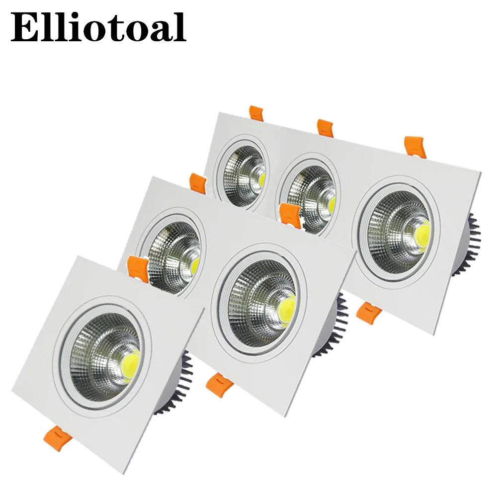 Indoor embedded grille Led COB bean gall light 3/5/7/10/12/20/30W double point three head lights LED AR111 grille single lights