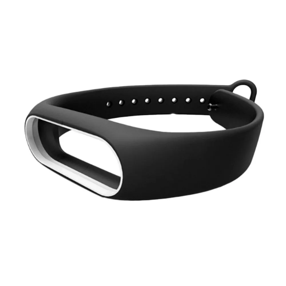 Premium Replacement Wrist Strap With Two Color Unique TPU Wristband Replacement for XIAOMI MI Band 2