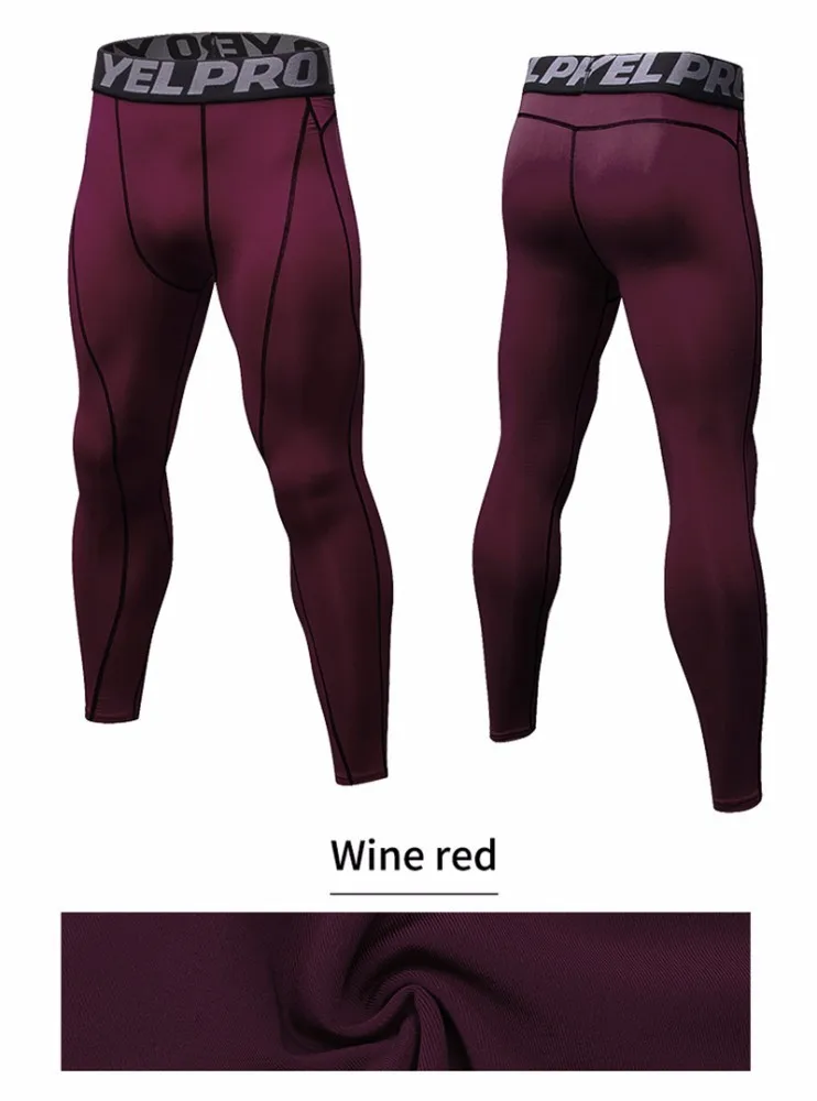 Yuerlian New GYM Compression Bodybuilding Pantalones Hombre Fitness Tights Trousers Sweat Pants For Men Sport Running Leggings