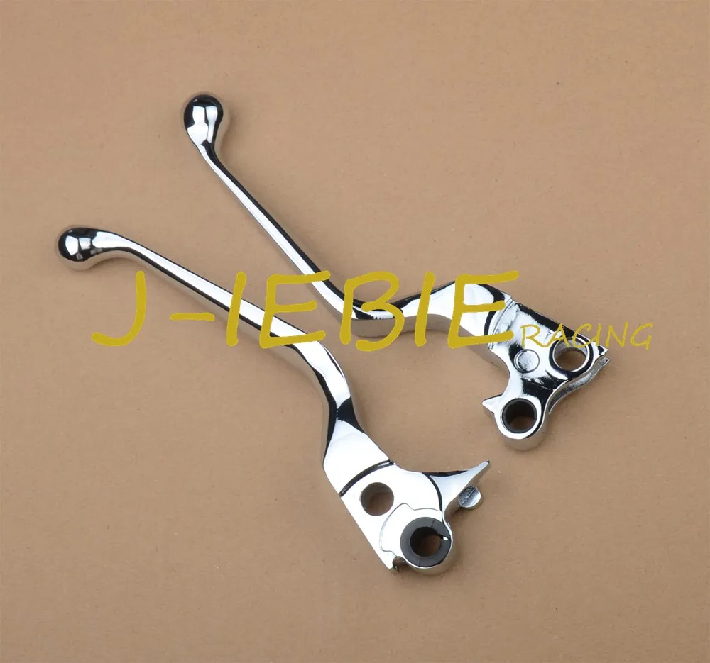 Baratos Cromo cráneo palancas de embrague de freno de Harley Softail Dyna Sportster Road King XL 1200C 883C personalizado