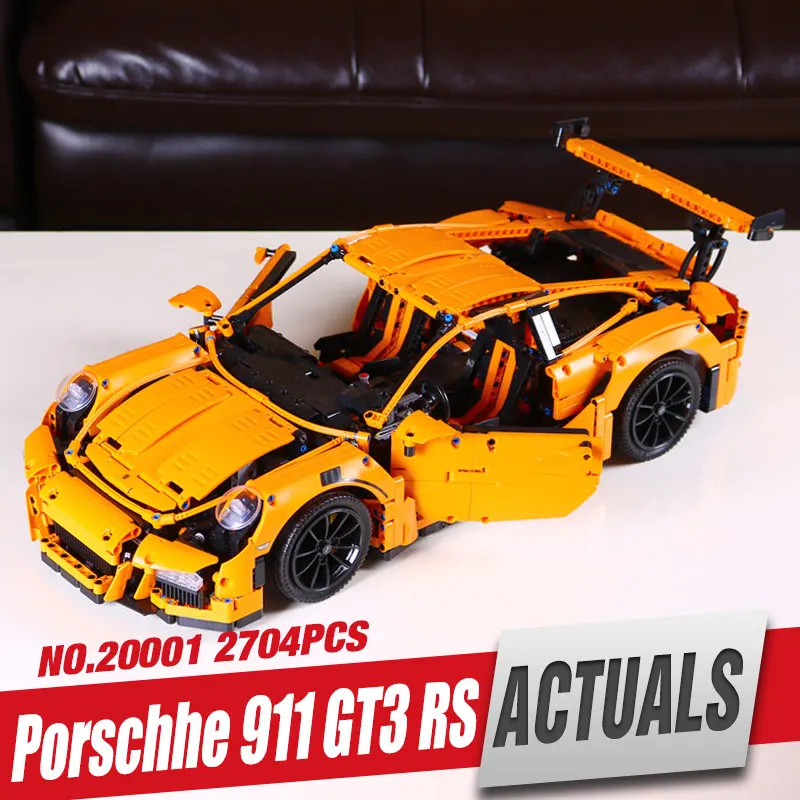 font b LEPIN b font 20001 technic series 911 GT3 RS Model Building Kits Mini