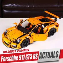 LEPIN 20001 technic series 911 GT3 RS Model Building Kits Blocks Bricks Boy Toys Compatible With