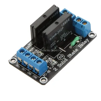 

WQScosea Q8S-179 DC 5V 2 Channel Low Level Signal Trigger SSR G3MB-202P Solid State Relay Module 240V 2A with Resistive Fuse