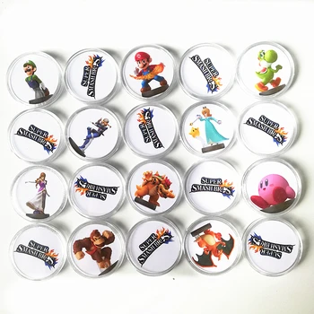 

20Pcs/set NFC Games Card Of Amiibo For Super Smash Bros Switch NS NFC Tag Collection Coin Printed Sticker Ntag215 Fast Shiping