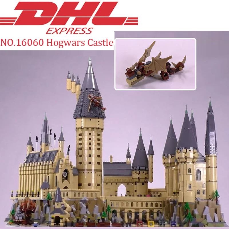 

Lepin 16060 6742Pcs Hogwars Castle Sets Model Building Kits Blocks Bricks Educational Toys For Children Compatible Legoing 71043