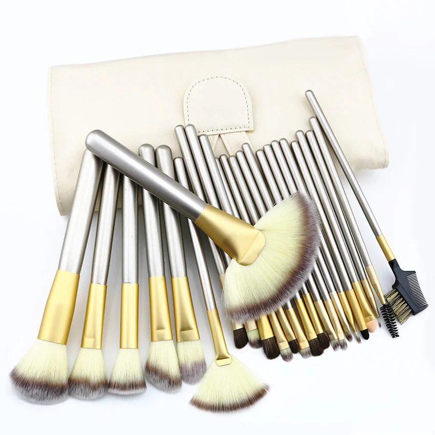 24pcs Professional Makeup Brushes Set High Quality Vegan Make Up