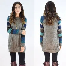 Best Selling Explosions Long-sleeved Striped Color Matching Slim Long Four-color Five Yards Best Selling Explosions Long-sleeved Striped Color Matching Slim Long Four-color Five Yards