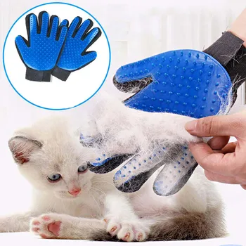 

Pet Brush Glove Dog Cat Soft Silicone Grooming Glove Comb Brush Washing Deshedding Massage Tool Kit Hair Remover