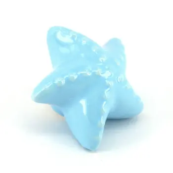 

Light Blue Ceramic Knobs Drawer Dresser Cupboard Door handle Cabinet Puller