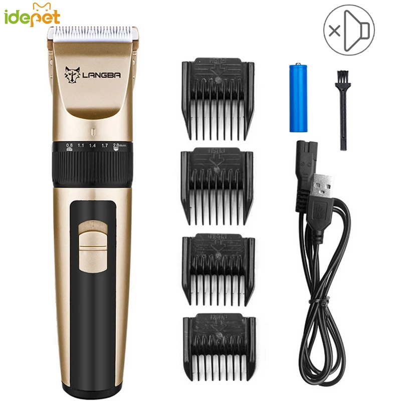 

USB Charging Professional Dog Hair Trimmer Electrical Hair Trimmer Pet Hair Clipper Grooming Dog Cutting Machine 110-240V 38S2