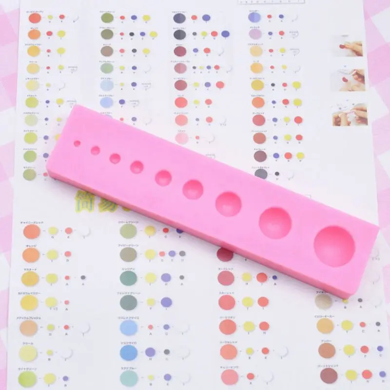 

1 Set Resin Color Tone Silicone Palettes Color Match Map Resin Jewelry Tools Kit