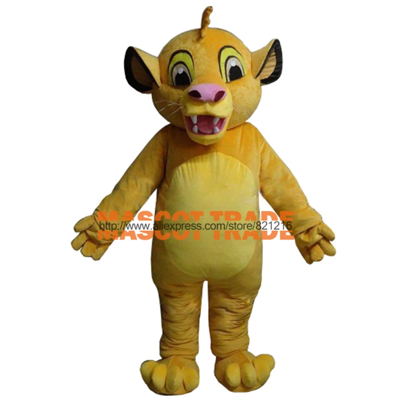 

Masoct Lion King Simba Mascot Costume Custom Fancy Costume Anime Cosplay Kits Mascotte