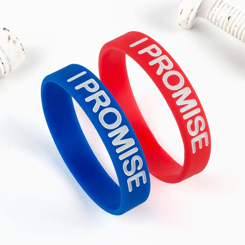 1 Pieces I Promise Silicone Bracelet Lebron James Wear Basketball Silicone Bracelet Lebron James Wear