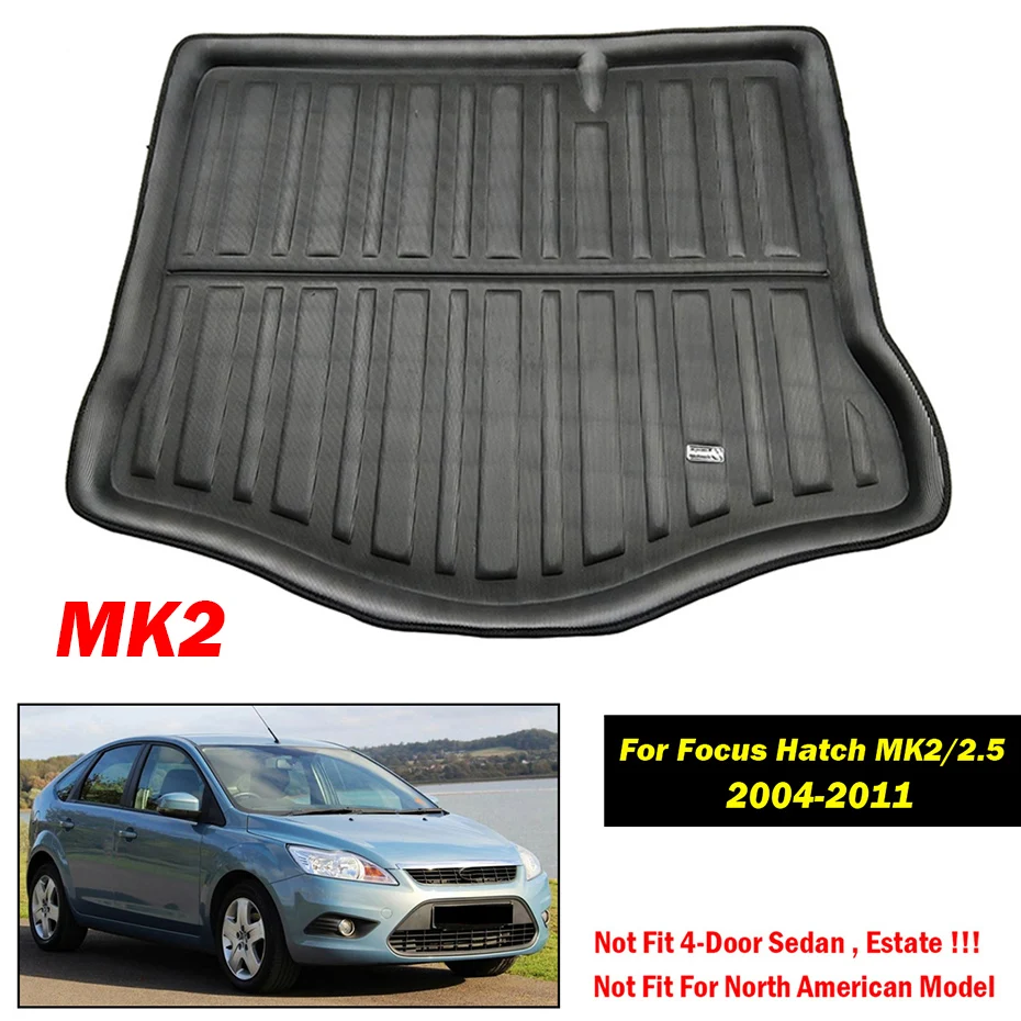 XUKEY грузовой лайнер лоток багажник коврик для Ford Fiesta MK7 Focus MK2 MK3 Mondeo Fusion Ecosport Escape Kuga Explorer Edge Endura