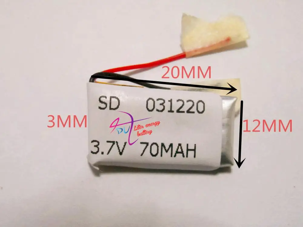 

best battery brand 10 PCS free shipping Lithium battery 3.7V Bluetooth headset battery 031220 301220 70MAH MP3 MP4 small toys ba