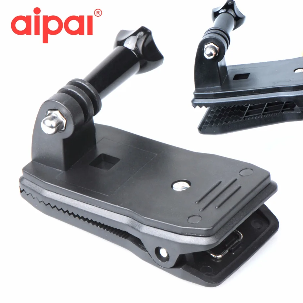 360 Rotate Action Camera Accessories Quick Clip Backpack Tripod Mount Fast Clamp For GoPro Hero 5 4 3+ Aipal Xiaomi Yi sj4000. |