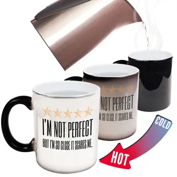 

Funny Mugs Im Not Perfect But Im So Close It Scares Me Gift Christmas MAGIC MUG