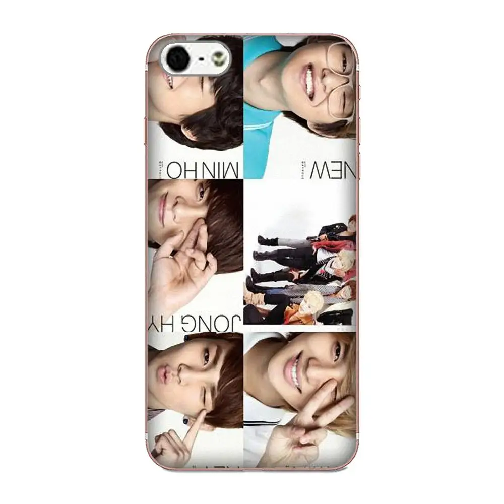 Shinee Корейская группа для мальчиков замужняя с музыкой Мягкая Печать Apple iPhone X XS Max
