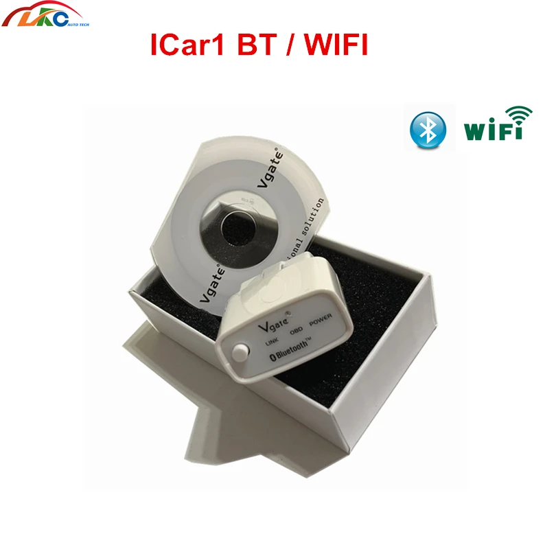 Новое поступление диагностический сканер Vgate iCar1 BT Bluetooth/Wi Fi OBD2 считывание детской