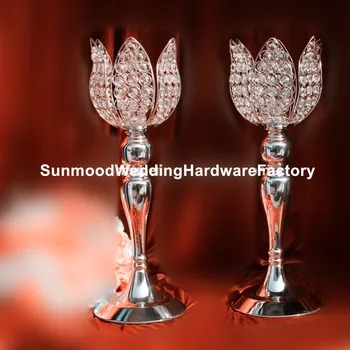 

new style crystal iron centerpiece flower stand crystal wedding decoration centerpiece
