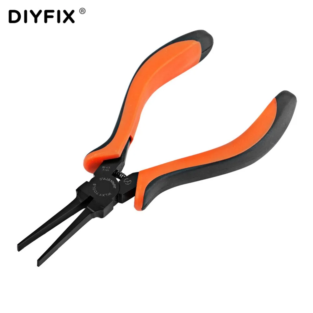 DIYFIX-Alicates de punta plana aguja fina, de electricista para joyería y manualidades, herramienta de alicates de cuentas de abalorios - Herramientas