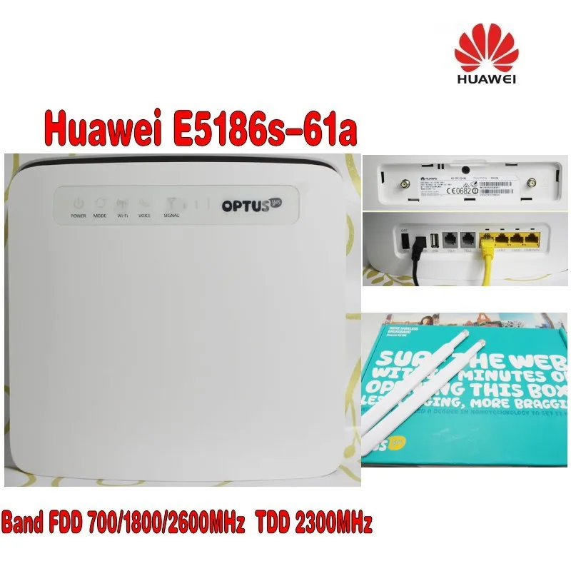 Открыл Huawei e5186 e5186s-61a 700/1800/2600 мГц FDD 2300 мГц TDD беспроводной 4 г 300 м CPE wi-Fi роутера PK b593 B890 + 4 г Телевизионные антенны