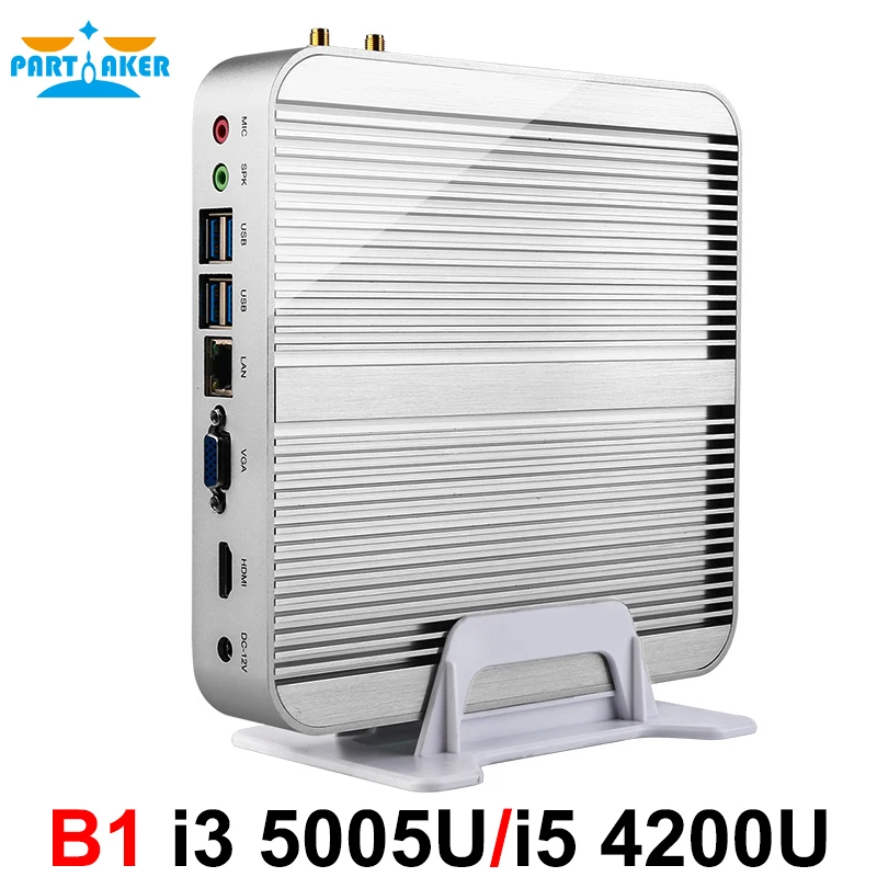 Lowest Price Partaker B1 Fanless Desktop Computer Mini PC with Intel Core I5 4200u I3 4010u I3 5005u Processor Windows 7 8.1 10 Linux Ubuntu Lowest Price Partaker B1 Fanless Desktop Computer Mini PC with Intel Core I5 4200u I3 4010u I3 5005u Processor Windows 7 8.1 10 Linux Ubuntu