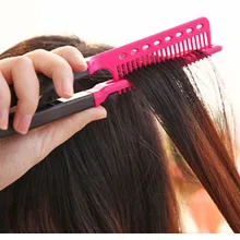 Гребень ручной персональный уход гаджет DIY парикмахерские аксессуары для укладки волос v-зажим дизайн вьющиеся волосы выпрямление
