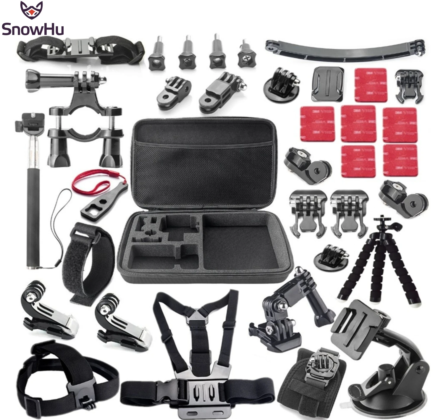 SnowHu for Gopro Hero 5 4 3 Accessories Selfie Monopod For go pro hero 5 5s