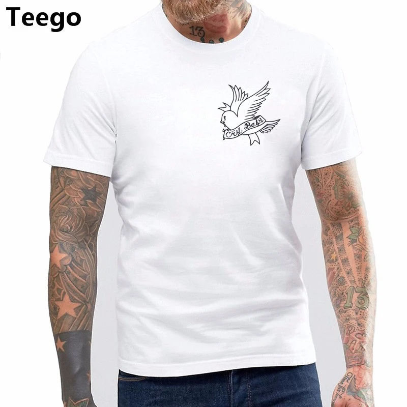 

100% cotton O-neck printed T-shirt Crybaby Tee (LIL PEEP RIP) T-Shirt