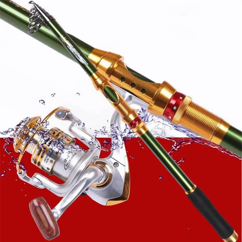 2016 New Telescopic Fishing Rods 3.6 M Carbon Distance Throwing Rod Fly