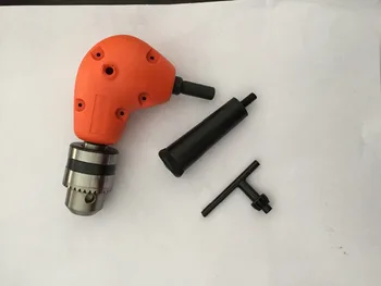 

3/8" Grip Right Angle Drill Attachment 90 Degree Handle Key Chuck Adapter Handle Accessory Tool Electric Tools