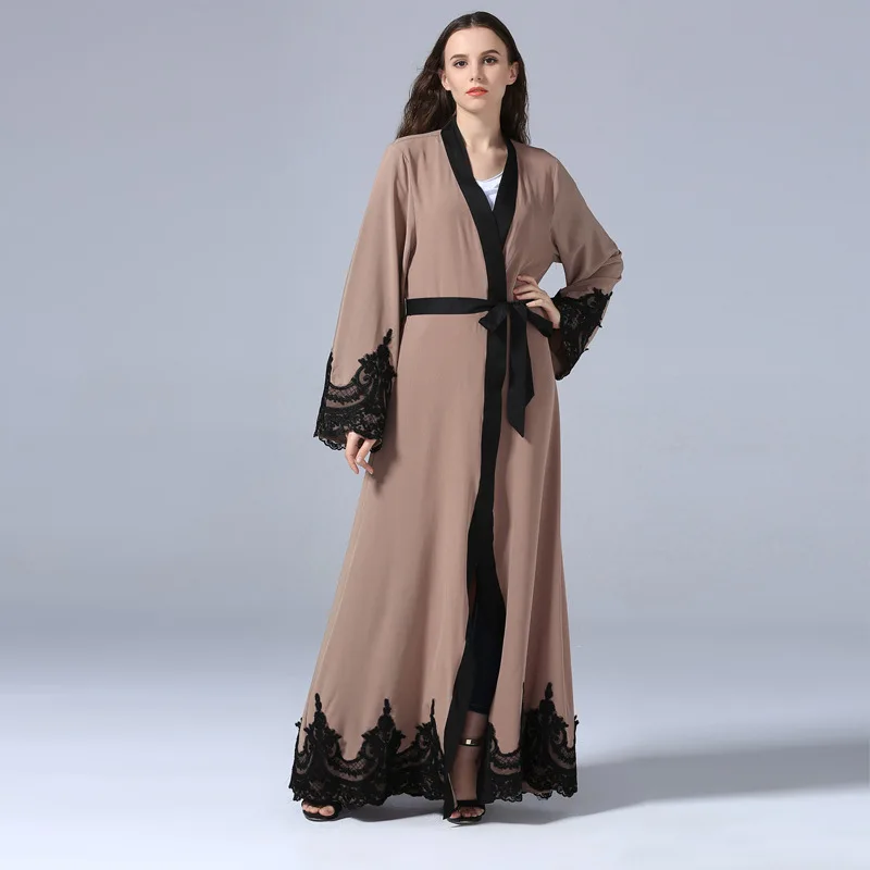 Женское мусульманское платье абайя кардиган Клубные вечерние плюс размер 5XL кимоно с вышивкой платье хиджаб Восточный халат из марокена