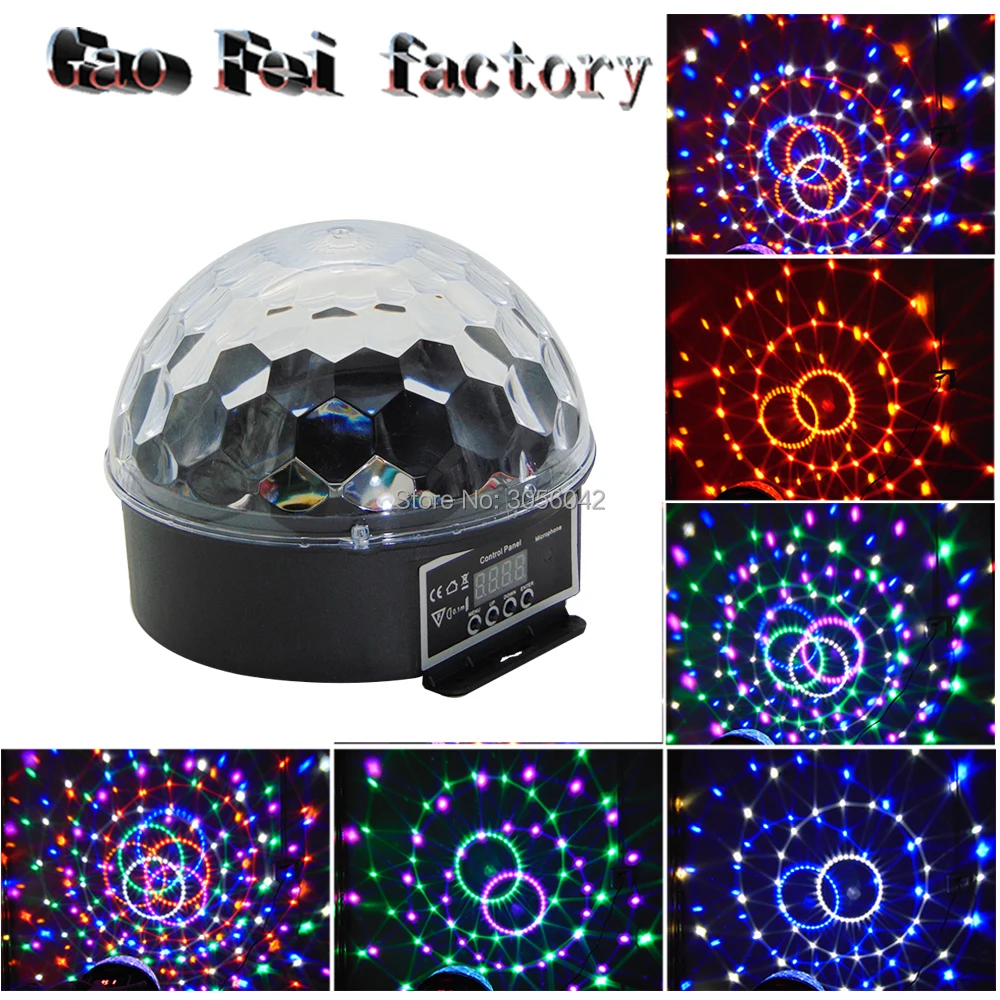 

LED Crystal Magic Rotating Ball Stage Light Colorful ktv DJ light disco light Party Effect Light
