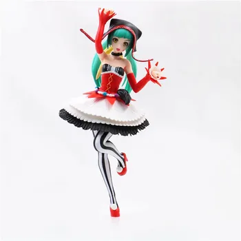 

Anime Hatsune Miku Pierretta Cat Food clown Joker Miku Nekomusume Ver. PVC Action Figure Collection Model Toys For Gift