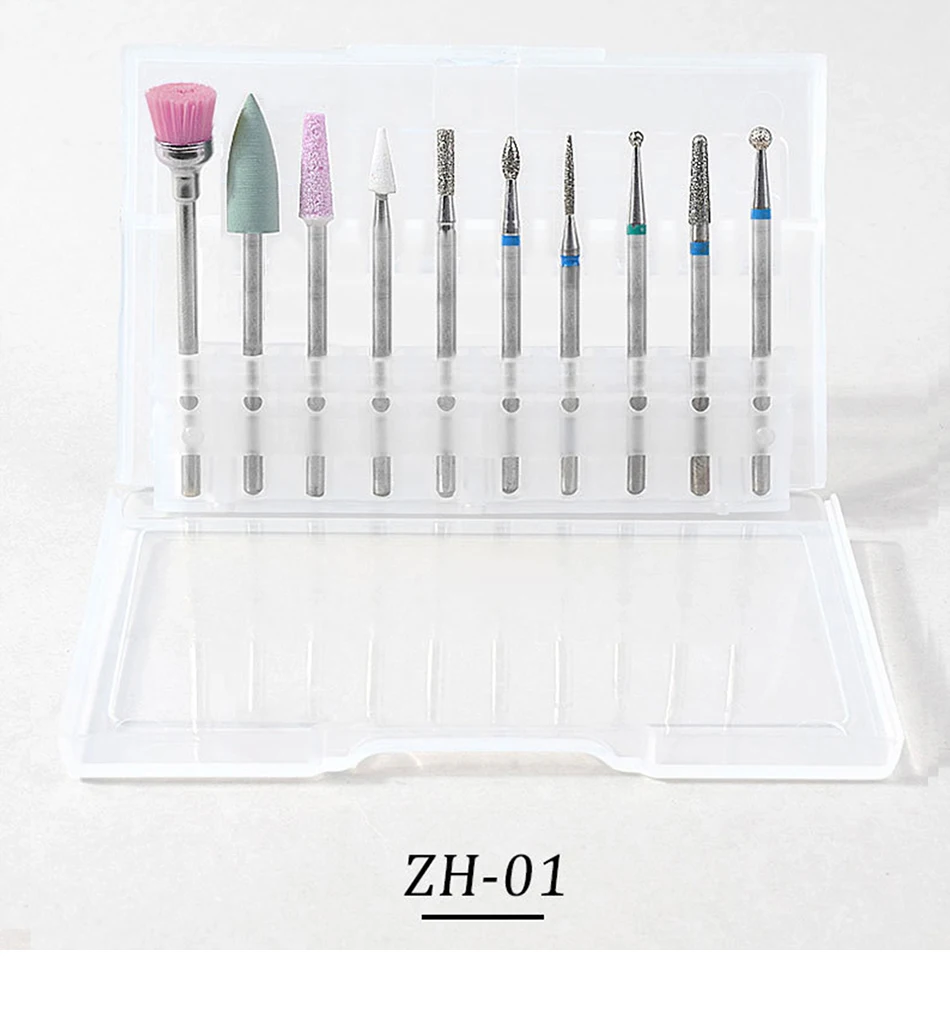 Elétrica do Unha Máquina de Manicure Cortador da Arte do Unha Broca Unha Brocas Conjunto Peças Moinho Lixa Arquivo Polonês Manicure Cortadores 10 21 Brocas elétricas p manicure e acessórios
