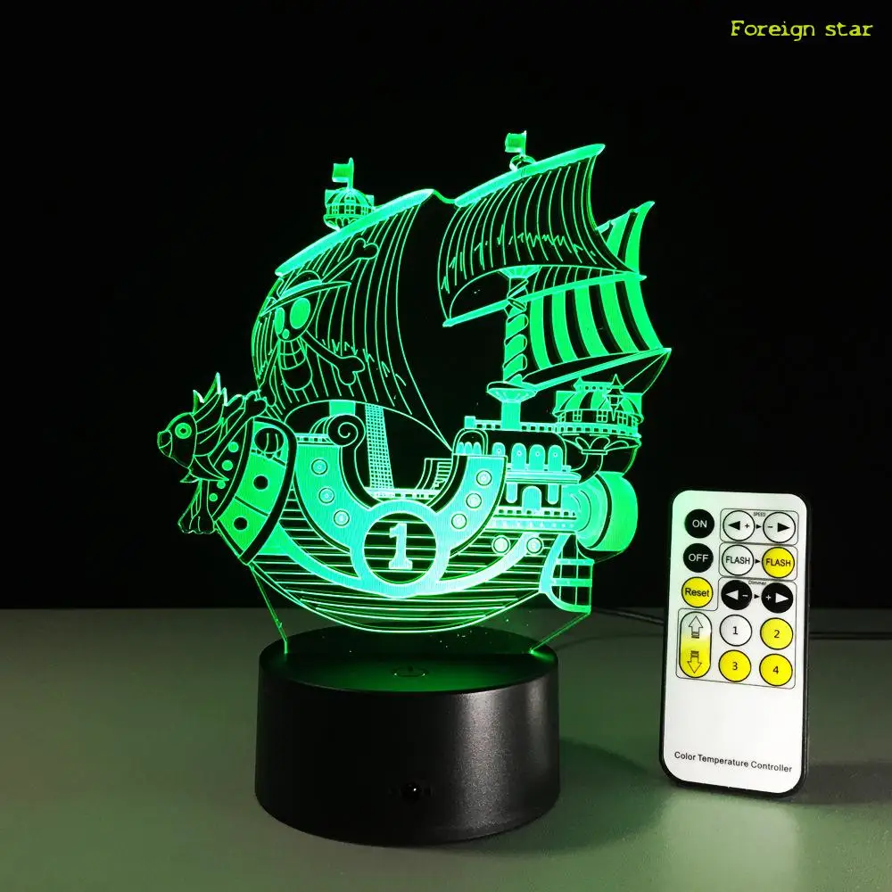  One Piece Miles Sunshine Lamp 3d Visual Led Lights For Kids Touch Usb Table As Lampe Baby Sleeping  - 32841299159