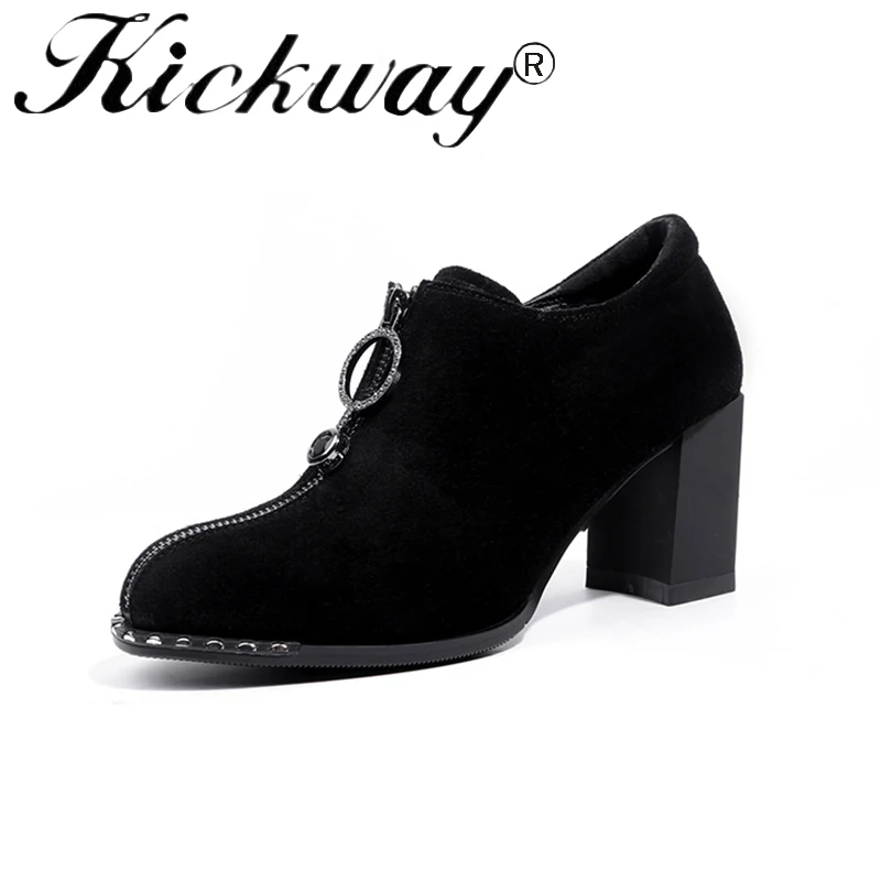 

Kickway Size 34-40 Women's Platform Thick High Heel Shoes Stiletto Quality Heeled Pumps Ladies Fashion Sexy Gladiator Shoes