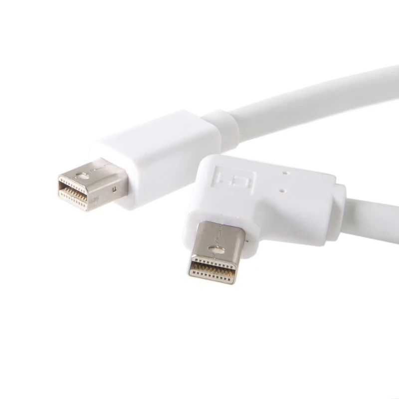 Под прямым углом 90 градусов Mini DP DisplayPort Удлинительный кабель со штыревыми