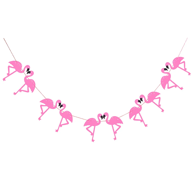 Гавайский участник Luau Фламинго вечерние баннер из фигурок Фламинго Гирлянда украшение ананас Летняя Вечеринка День Рождения украшения для вечеринки в гавайском стиле
