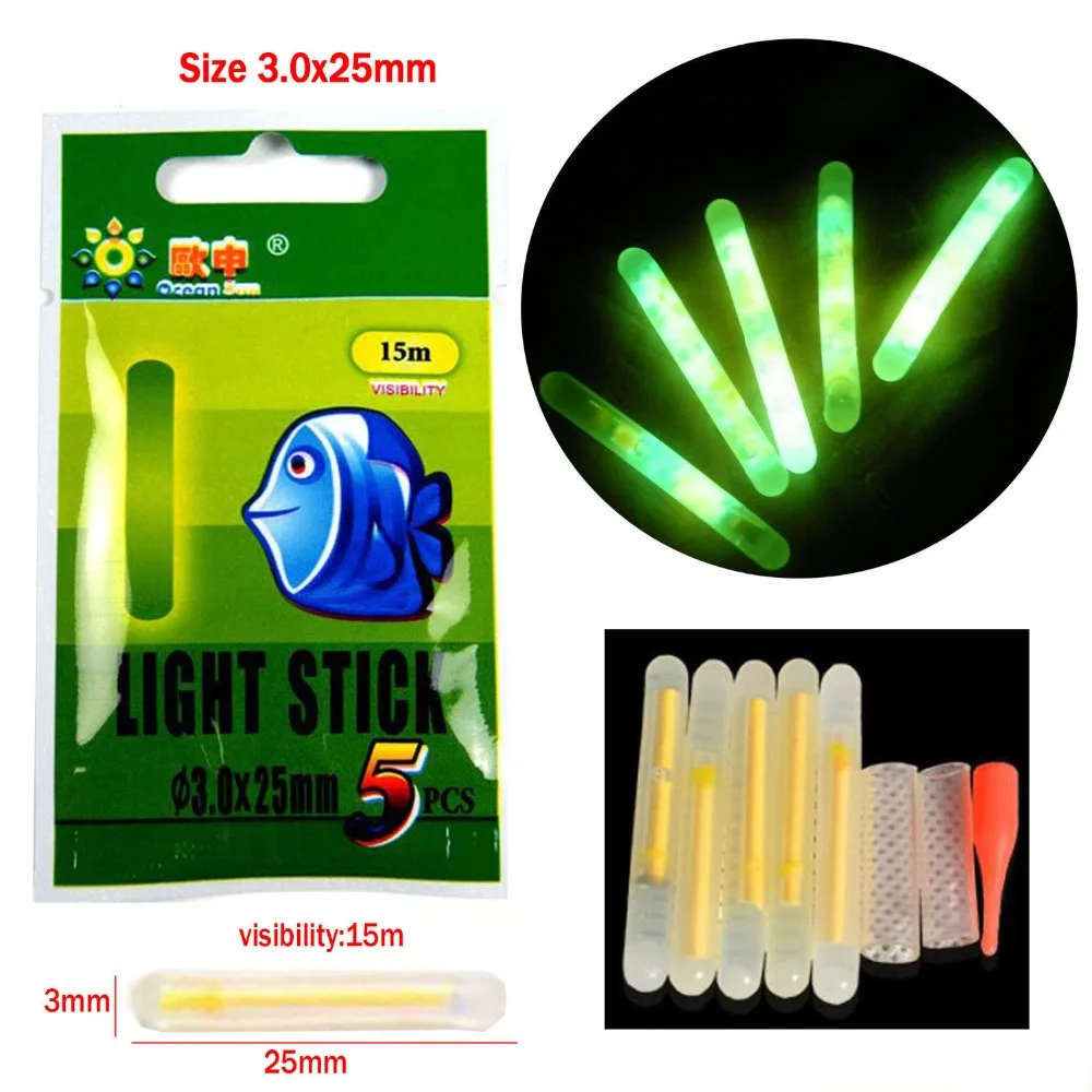 Free Air Post ! 250Pcs Lot  (1BOX=50Bags=250Pcs) Dia:4.5X37mm Fishing Lighting Stick Wand Green Colour Glow Stick