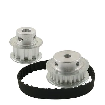

XL Timing Belt Pulley Set Reduction 1:3/3:1 10T 30T Timing Pulley Set Shaft Center Distance 80mm 104XL Belt Gear Kit Ratio