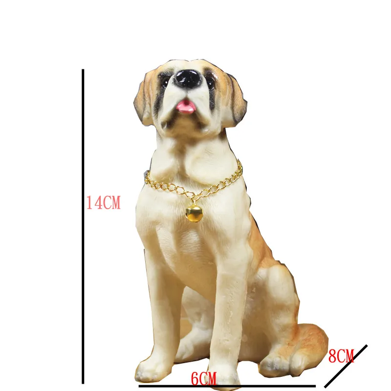

Cute Puppy Statue Simulation Animal Rottweiler English Cocker Spaniel Sheltie Art Craft Resin Home Decor Birthday Gift L3418