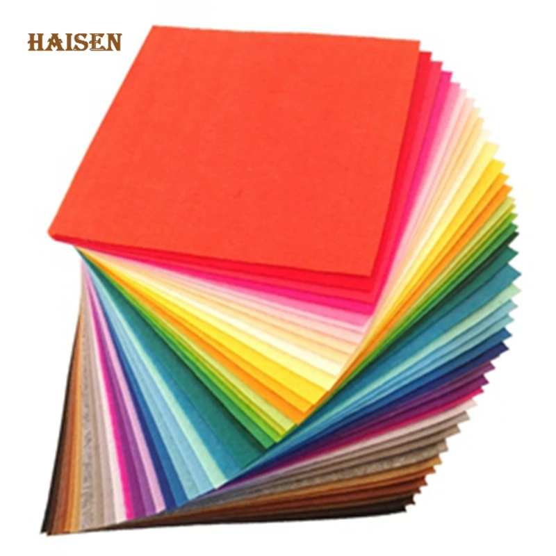 

Non Woven Felt Fabric 1mm Thickness Polyester Cloth Felts Of Home Decoration Pattern Bundle For Sewing Dolls Crafts10*10cm 40pcs