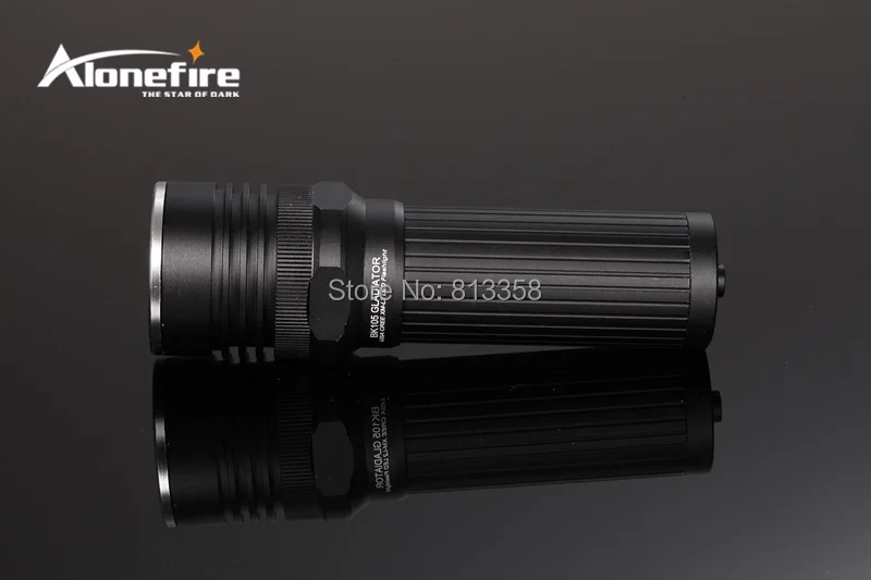 AloneFire Гладиатор серии BK105 CREE XM-L2 светодиодный 3 режима Бесступенчатая Регулируемая светодиодный фонарик для 1x18650/3xaaa