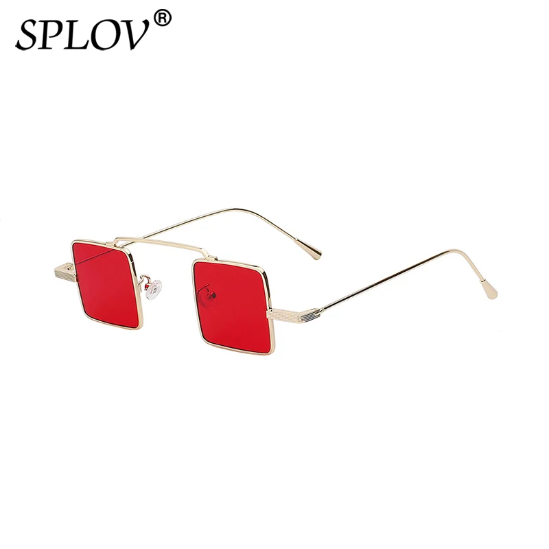 Стильные маленькие квадратные металлические солнцезащитные очки в стиле