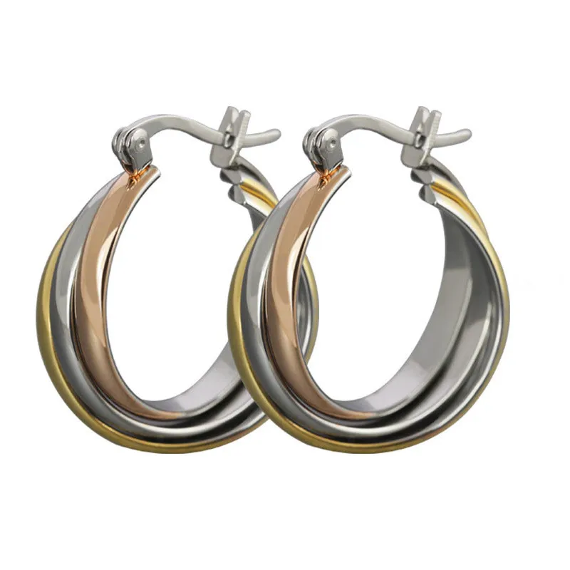 Fashion Stainless Steel Earrings Creoles  Creole Stainless Steel Jewelry -  Small C - Aliexpress